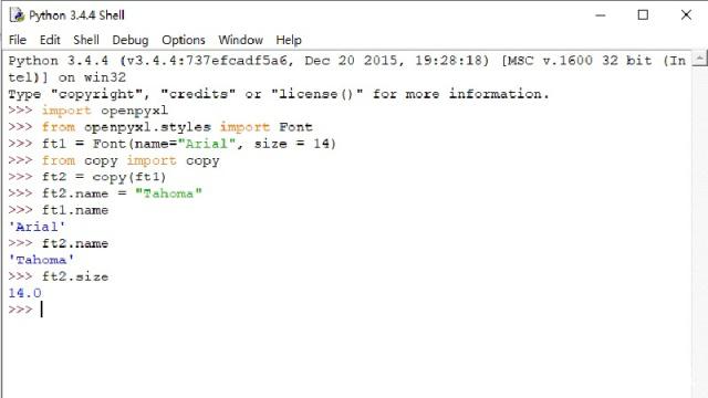 Python利用openpyxl处理Excel文件（单元格样式设置）