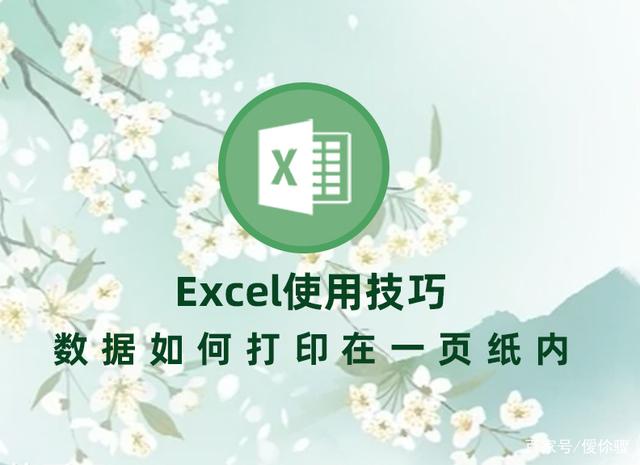 Excel使用技巧：数据如何打印在一页纸内