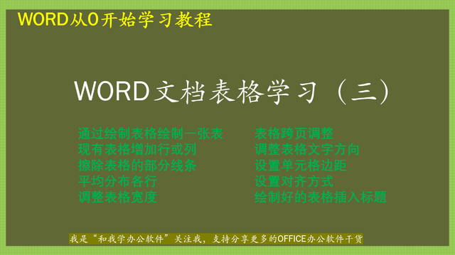 WORD文档学习，插入表格二，绘制表格的方式创建个人简历表